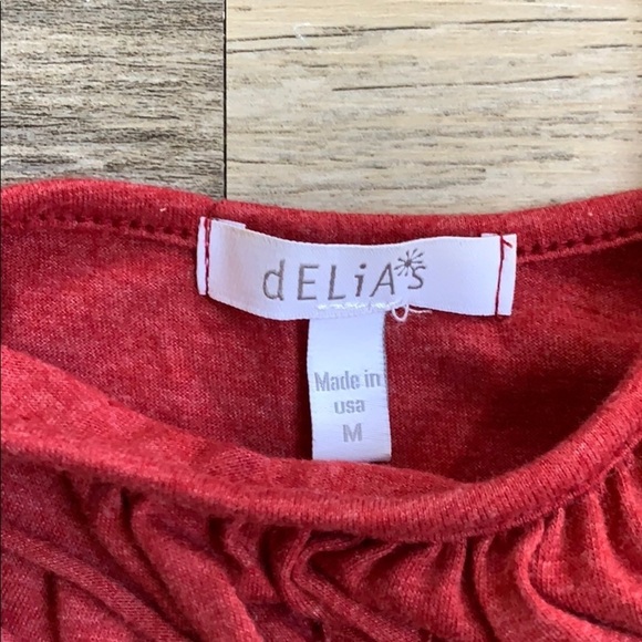 Women's Delia’s Tank Top with Ruffles Medium - Picture 3 of 6